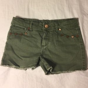 Cherokee Army Green Short Shorts